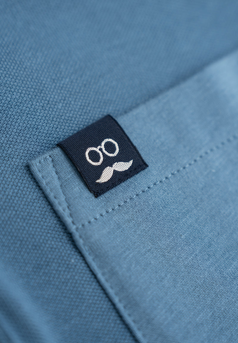 Polo Delavado Sarga Indigo