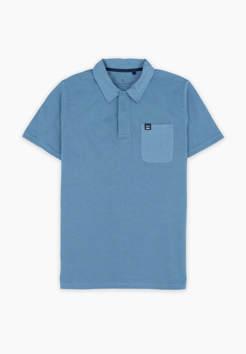 Polo Delavado Sarga Indigo