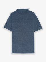 Polo Clásico Manga Corta Flamé Azul Niebla
