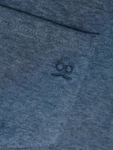 Polo Clásico Manga Corta Flamé Azul Niebla