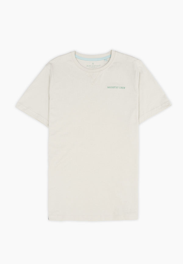 Camiseta Minimal Gris Verdoso