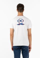 White Woven Logo T-Shirt