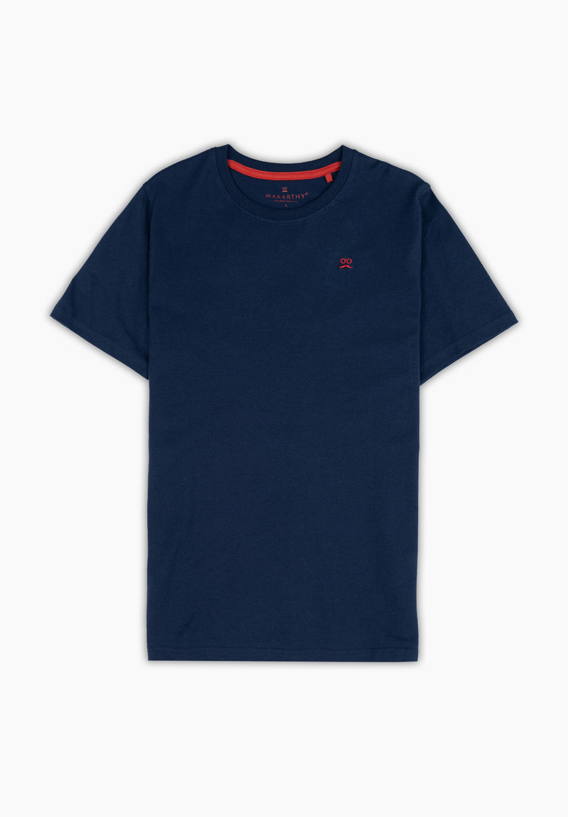 Camiseta Logo Tejido Marino