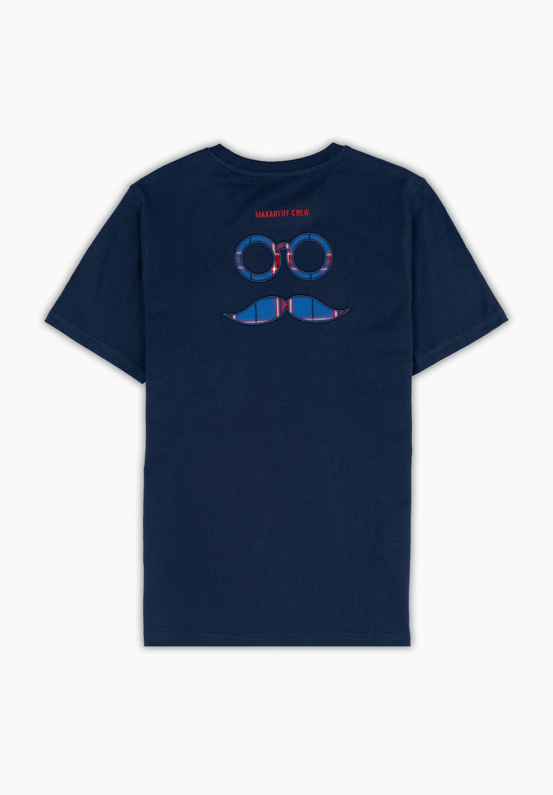 Camiseta Logo Tejido Marino
