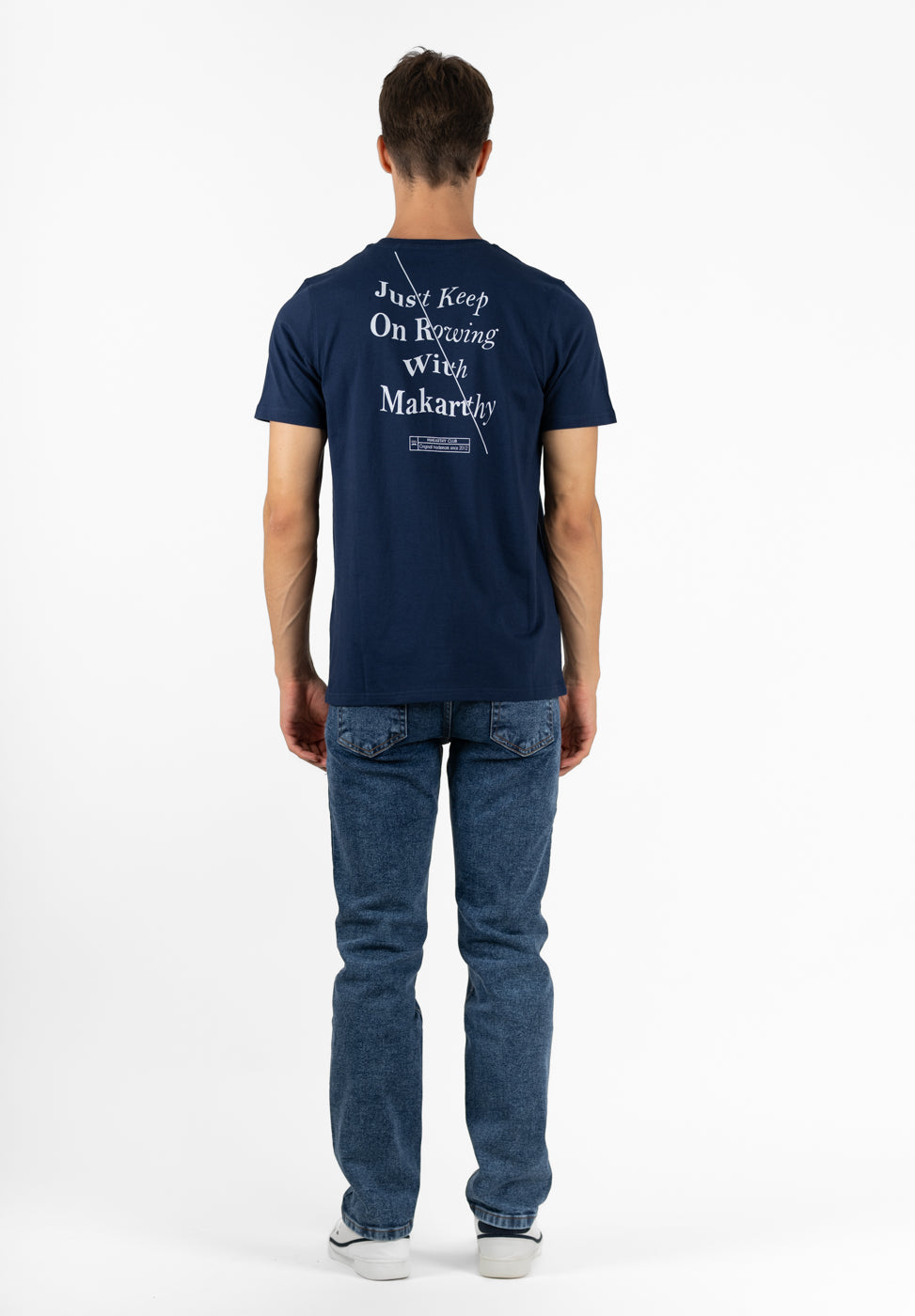 Keep On Rowing T-shirt Navy