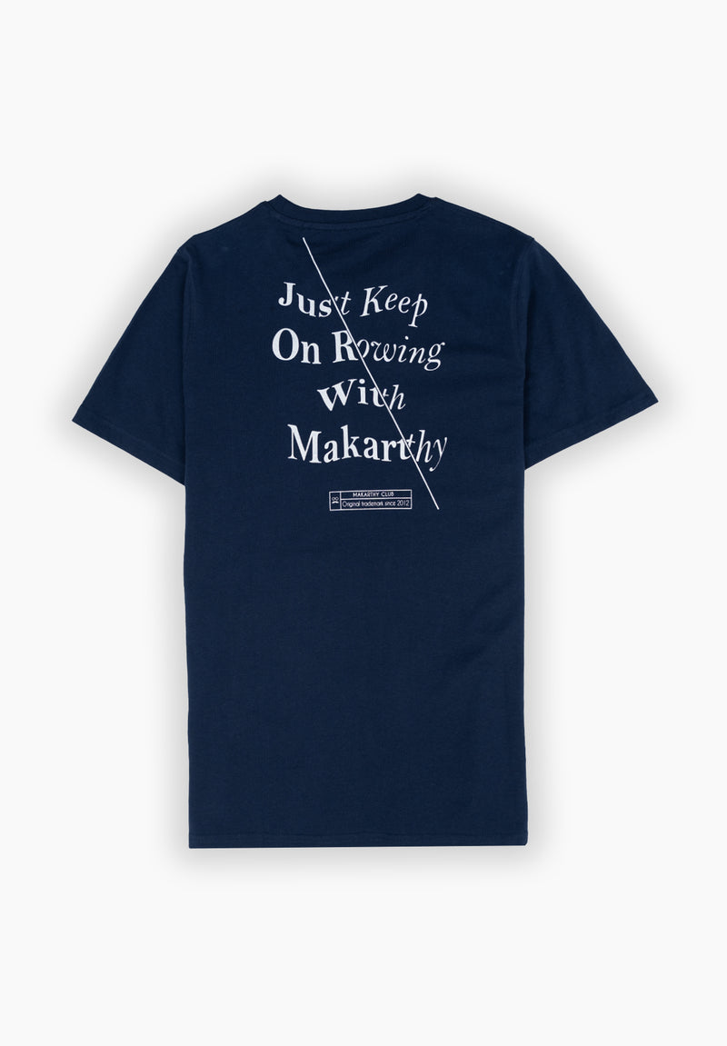 Camiseta Keep On Rowing Marino