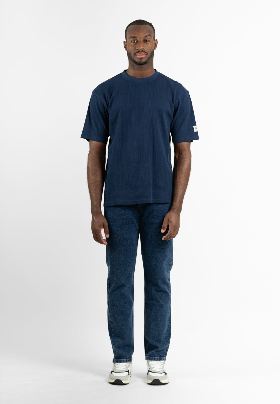 Dark Blue Waffle T-Shirt