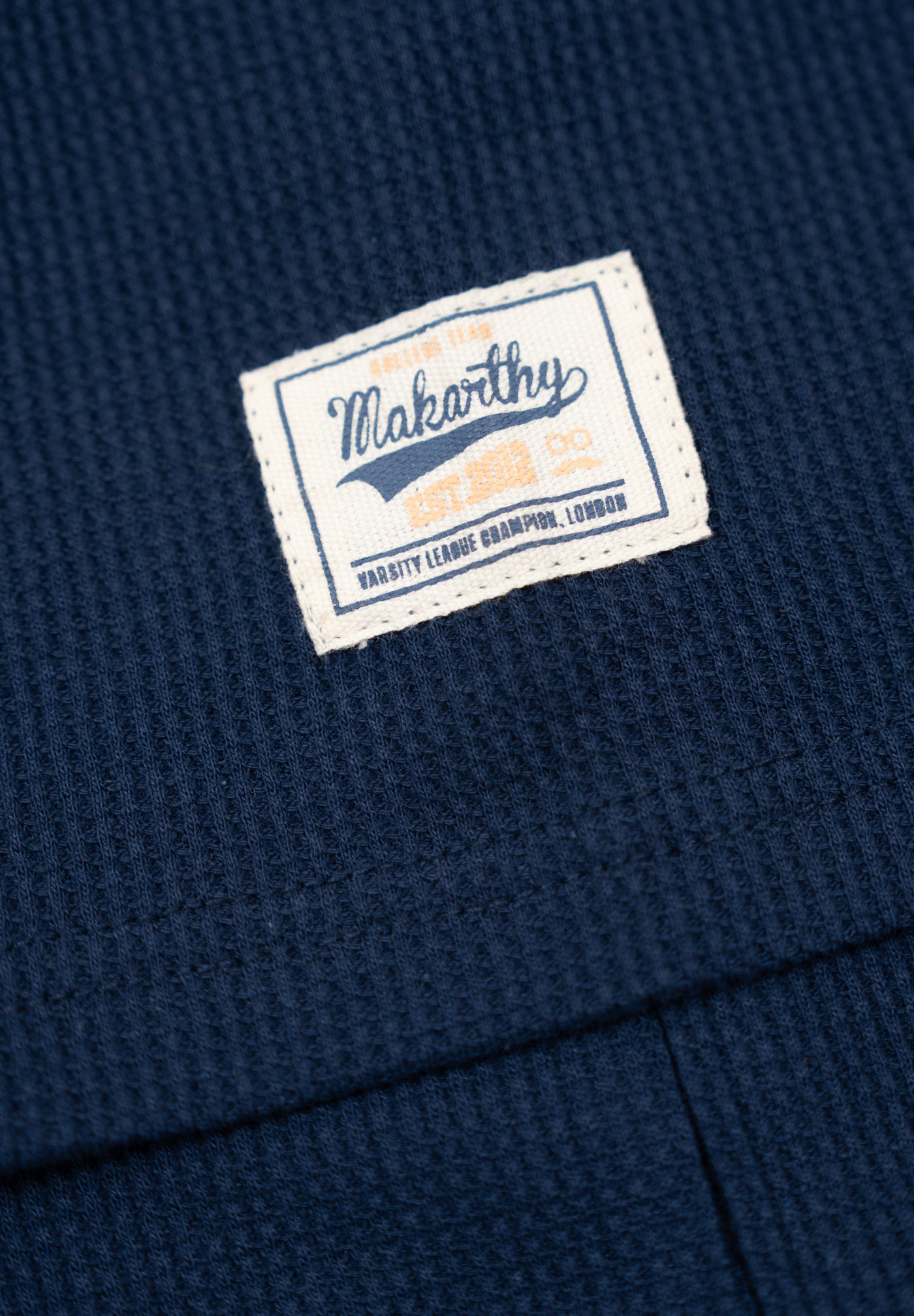 Dark Blue Waffle T-Shirt