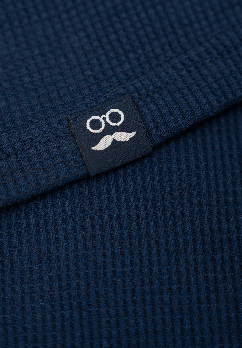 Camiseta Waffle Dark Blue