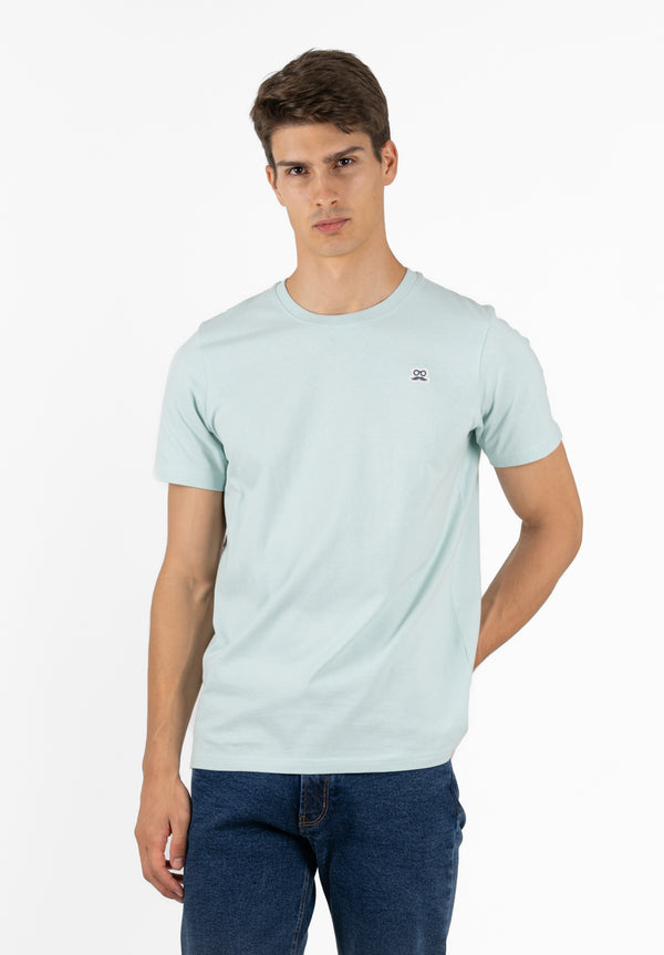 Camiseta Lettering Agua Marina