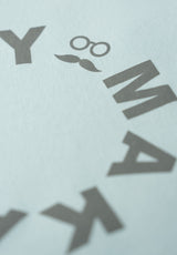 Aqua Marine Lettering T-Shirt
