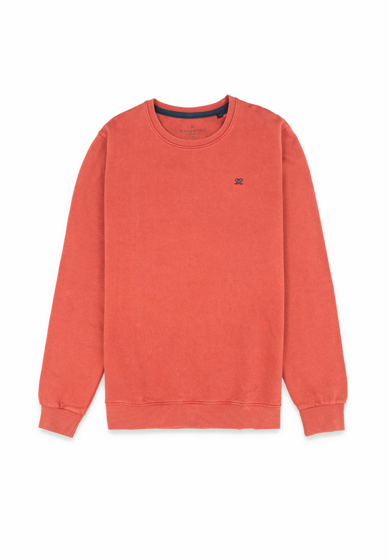 Sudadera Logo Tejido Rojizo