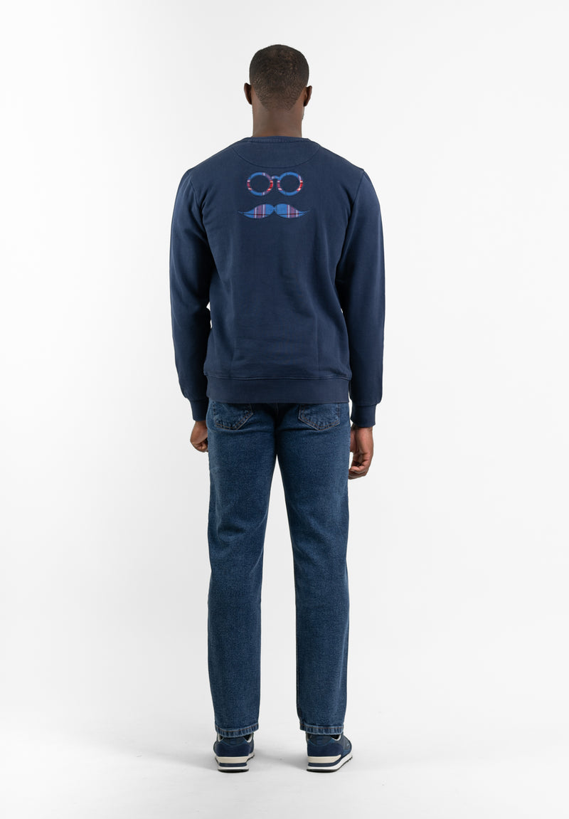 Sudadera Logo Tejido Marino