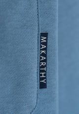 Indigo Piqué Neck Sweatshirt
