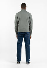 Piqué Neck Sweatshirt Sage