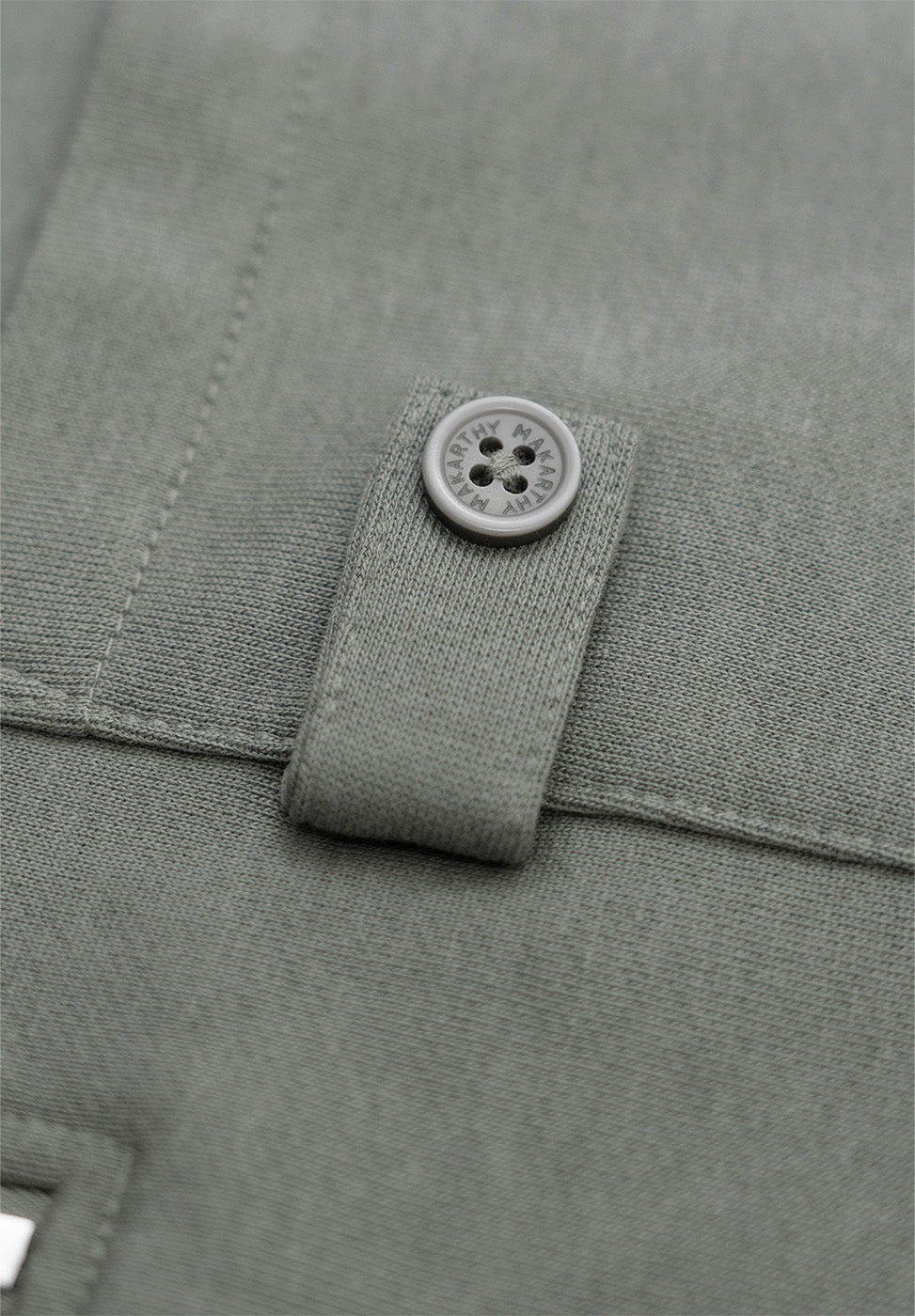 Piqué Neck Sweatshirt Sage