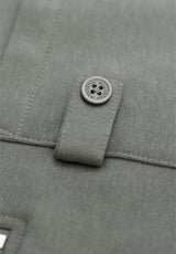 Piqué Neck Sweatshirt Sage