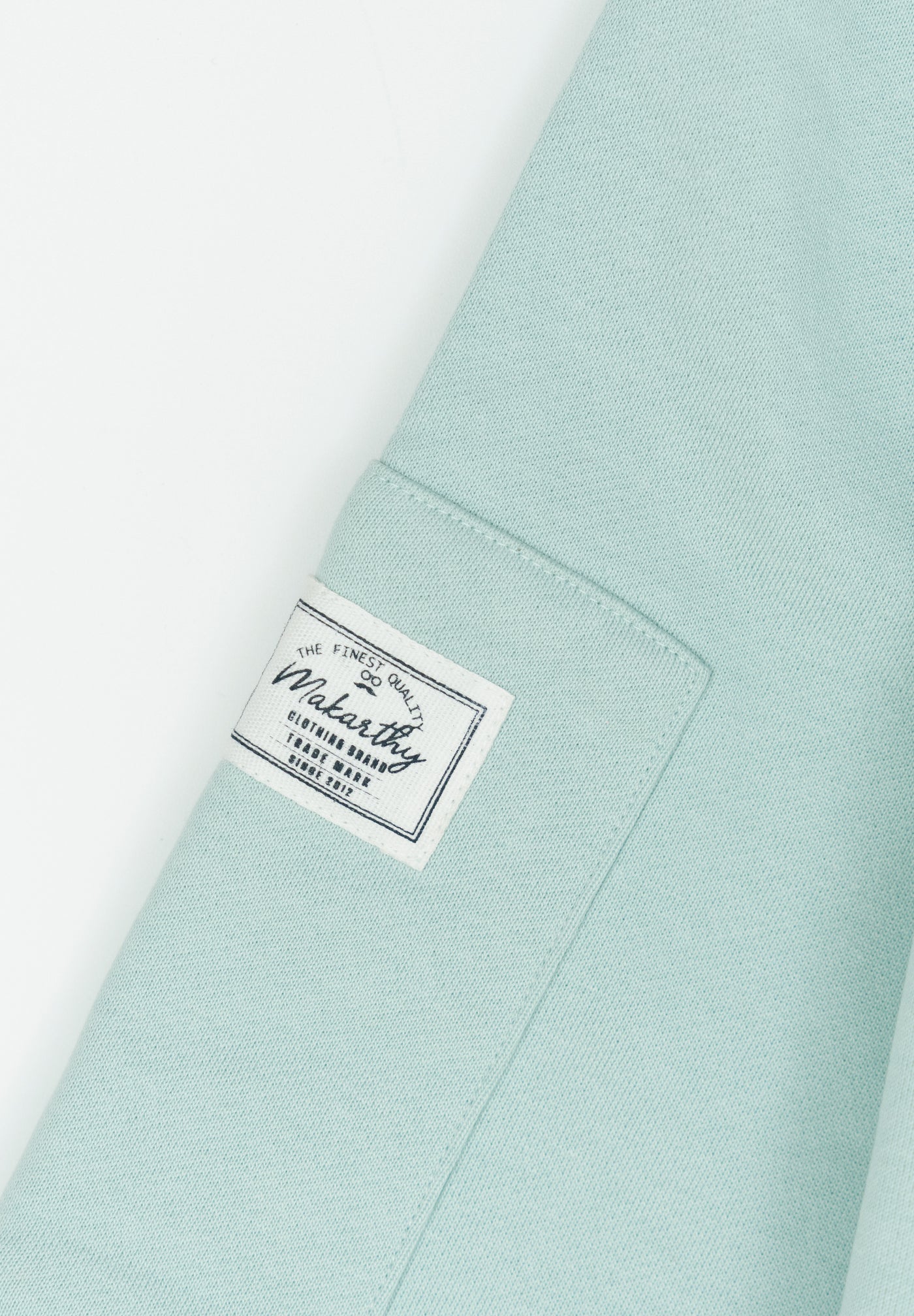 Aquamarine Crew Neck Pocket Sweatshirt