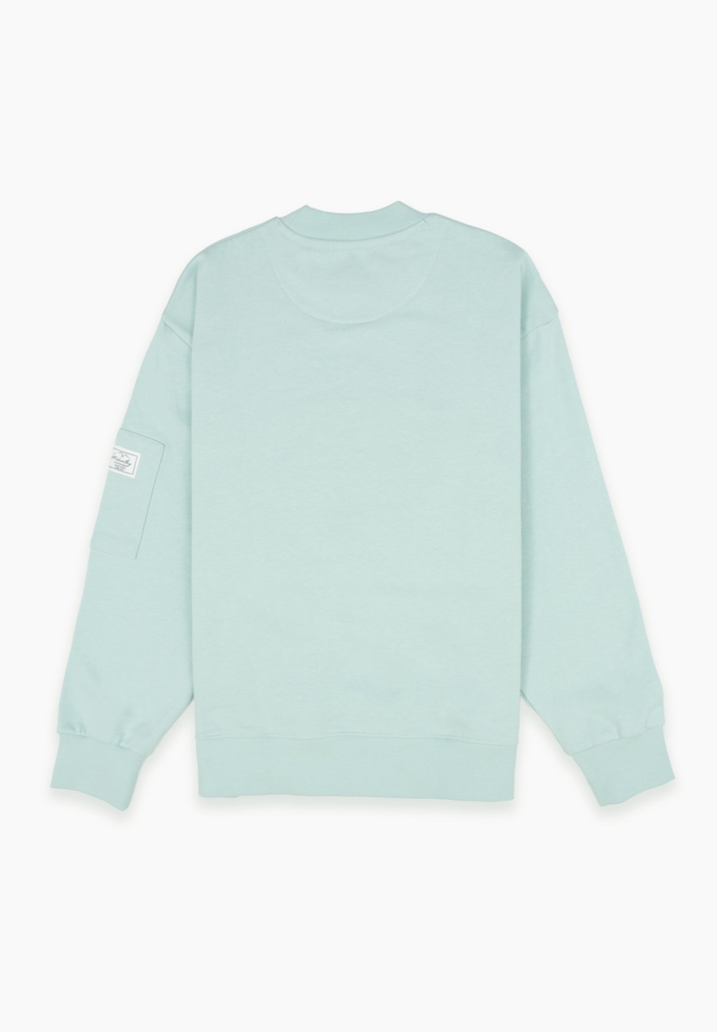 Aquamarine Crew Neck Pocket Sweatshirt