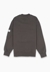 Crewneck Sweatshirt with Pocket in Charcoal