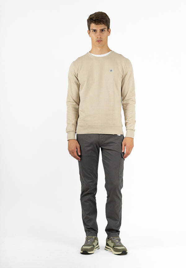 Sudadera Lettering Piedra