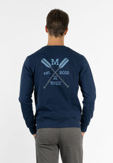 Oars Navy Sweatshirt