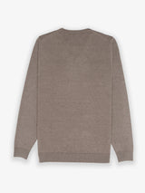 Brown V-Neck Jumper