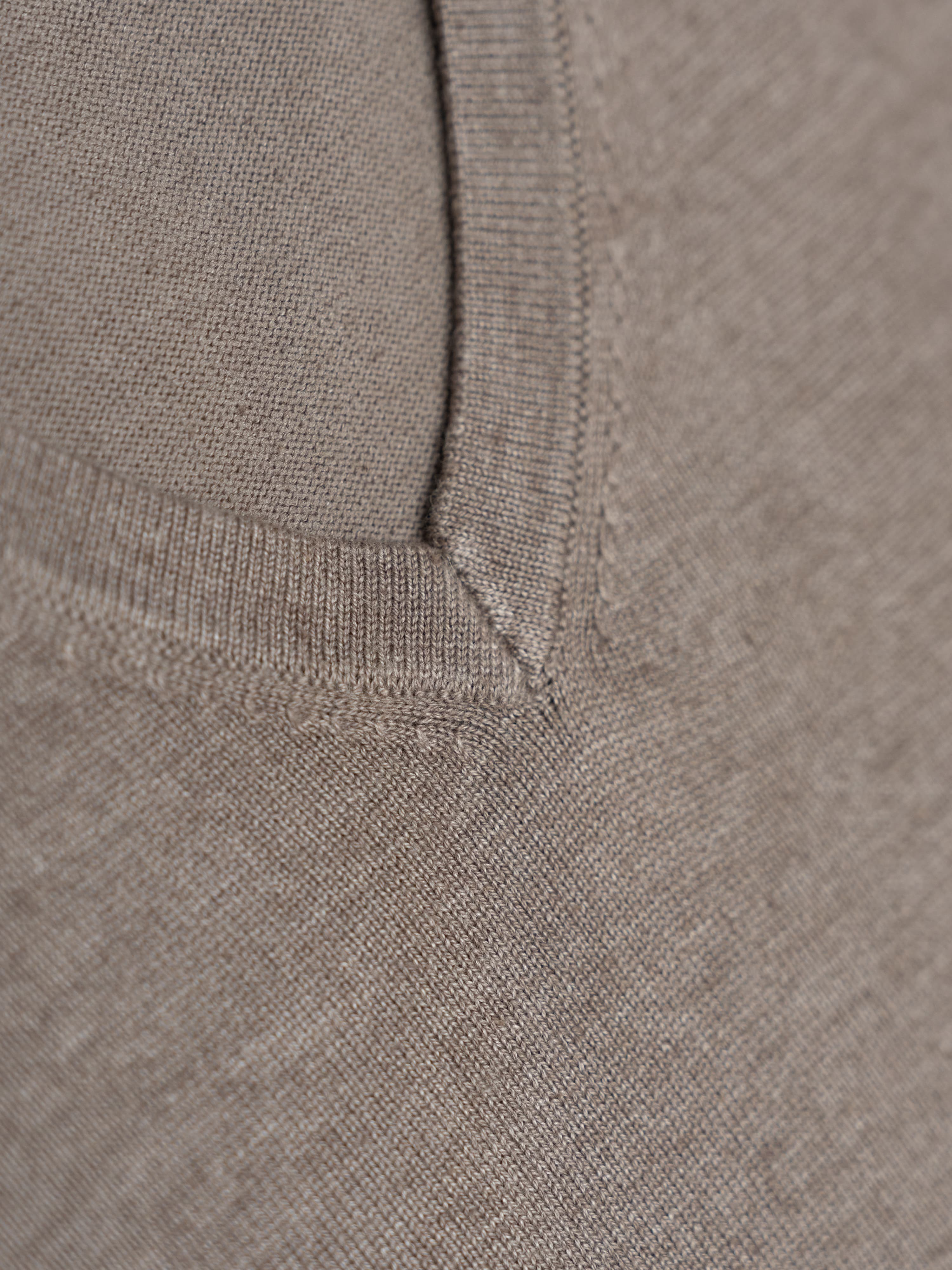 Brown V-Neck Jumper