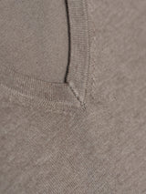 Brown V-Neck Jumper