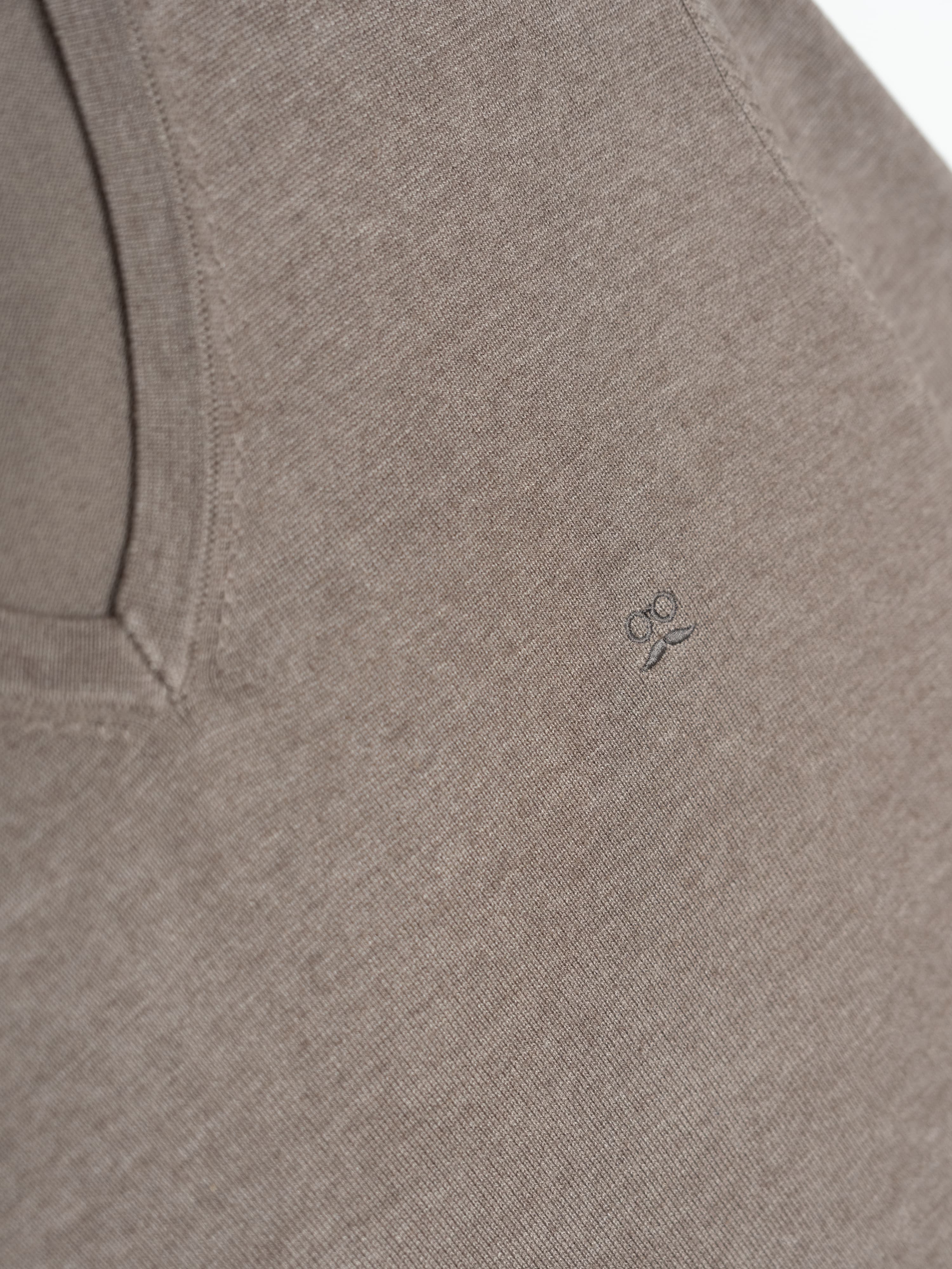 Brown V-Neck Jumper