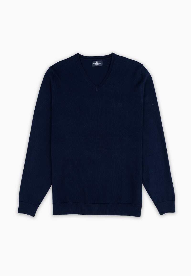 Jersey Cuello Pico Marino