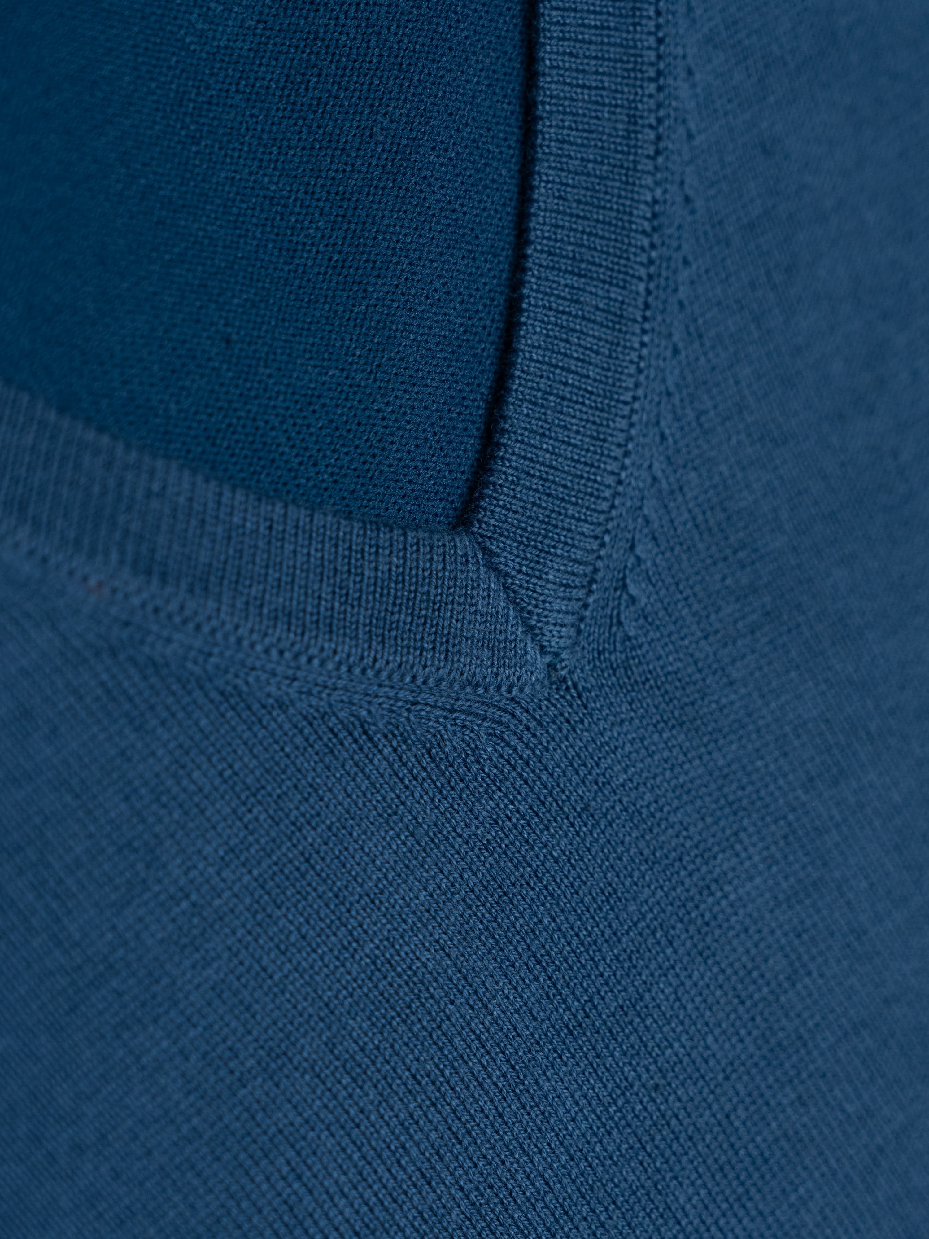 Indigo V-Neck Jumper