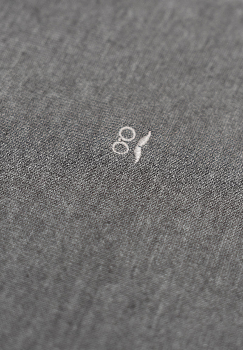 Jersey Cuello Pico Gris Oscuro