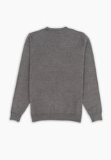 Jersey Cuello Pico Gris Oscuro