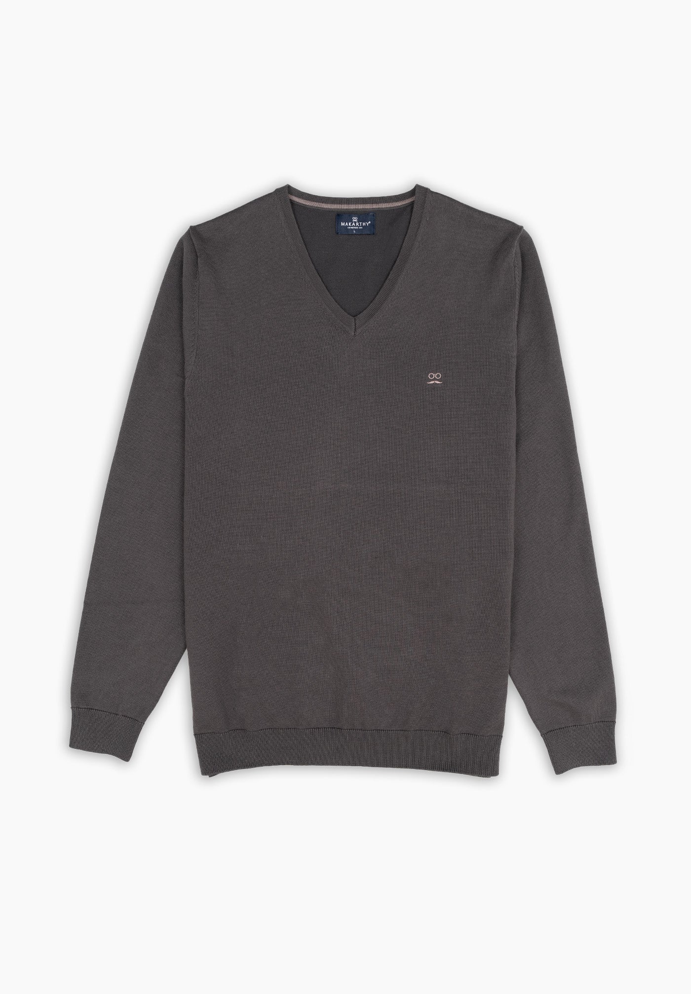 Jersey Cuello Pico Carbón