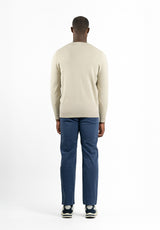 Crew Neck Ecru Jumper
