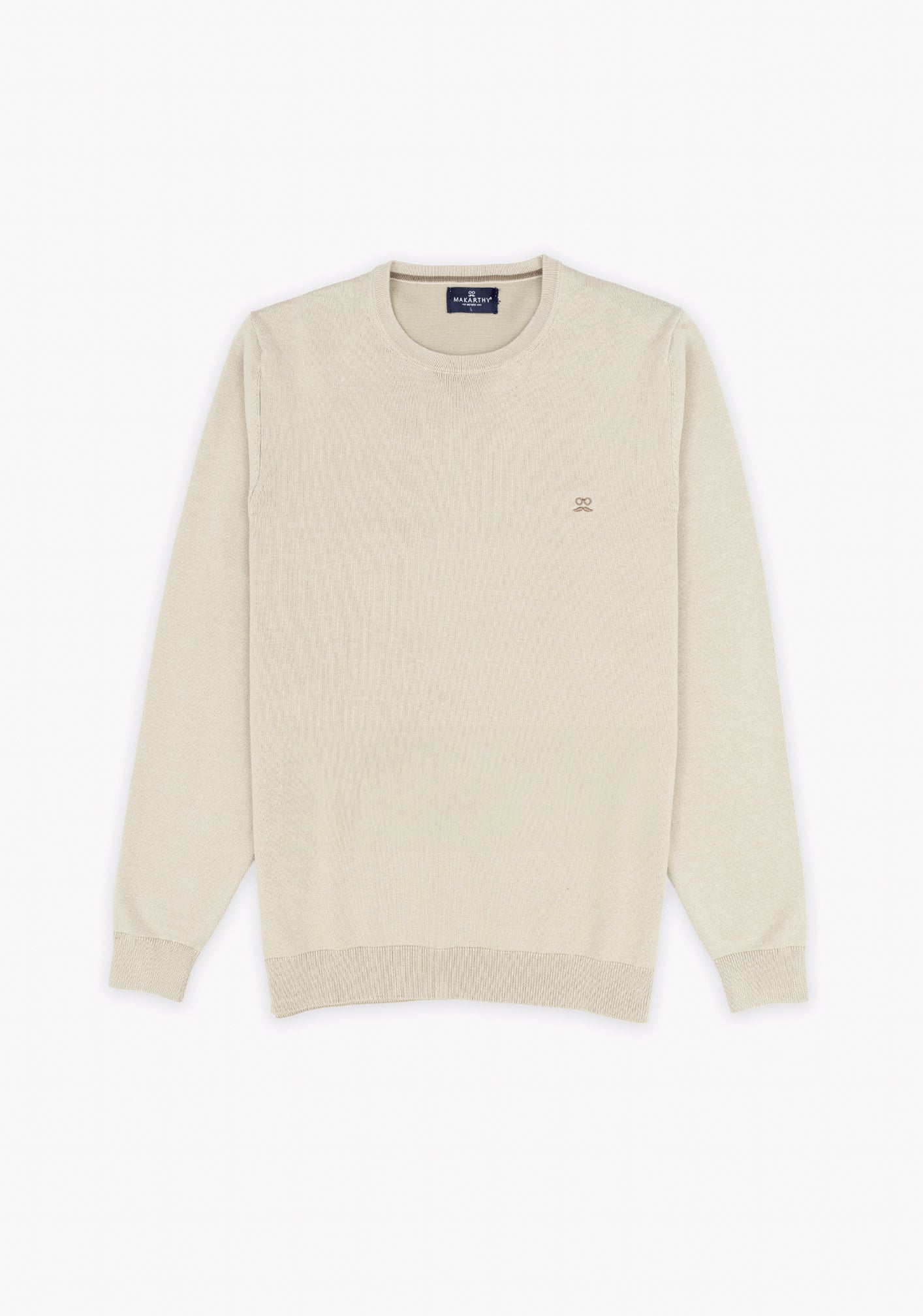Crew Neck Ecru Jumper