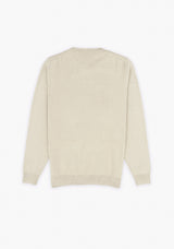 Crew Neck Ecru Jumper