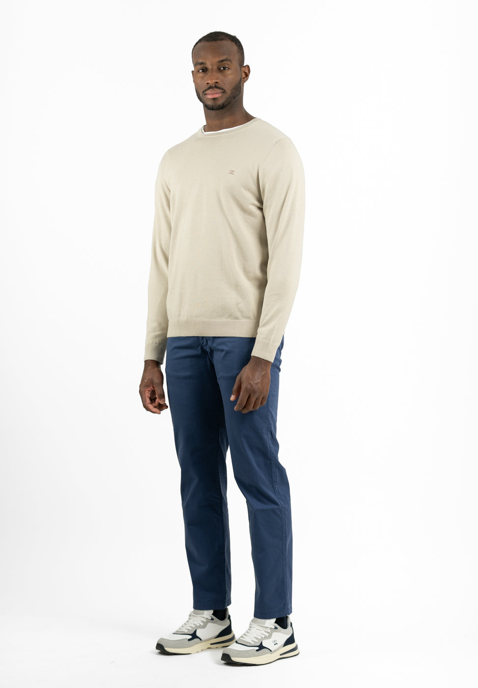 Crew Neck Ecru Jumper