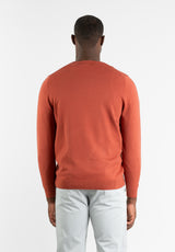Rust-Colored Crew Neck Sweater