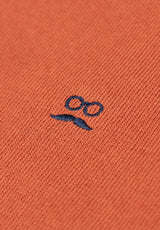 Rust-Colored Crew Neck Sweater