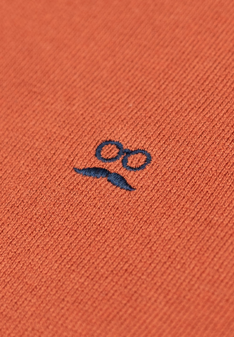 Jersey Cuello Caja Rojizo