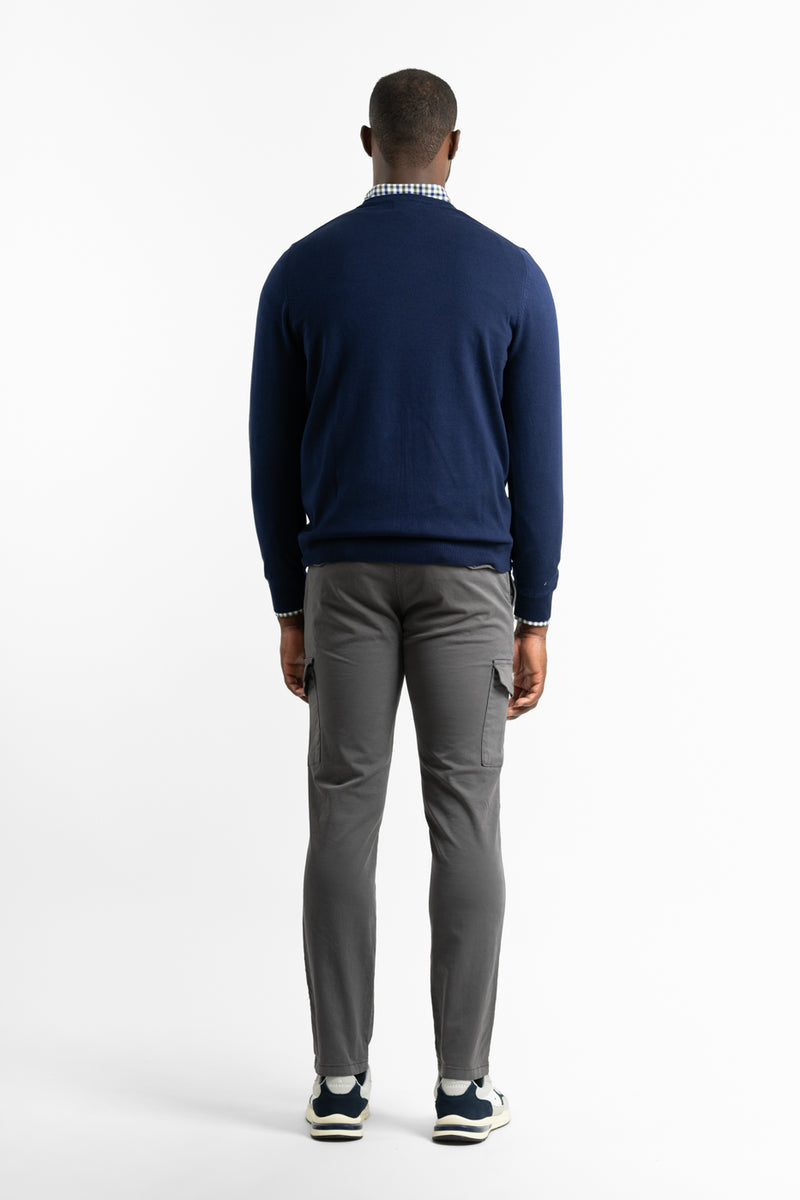 Jersey Cuello Caja Marino