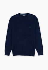 Navy Round Neck Jumper