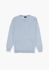 Fog Blue Crew Neck Sweater