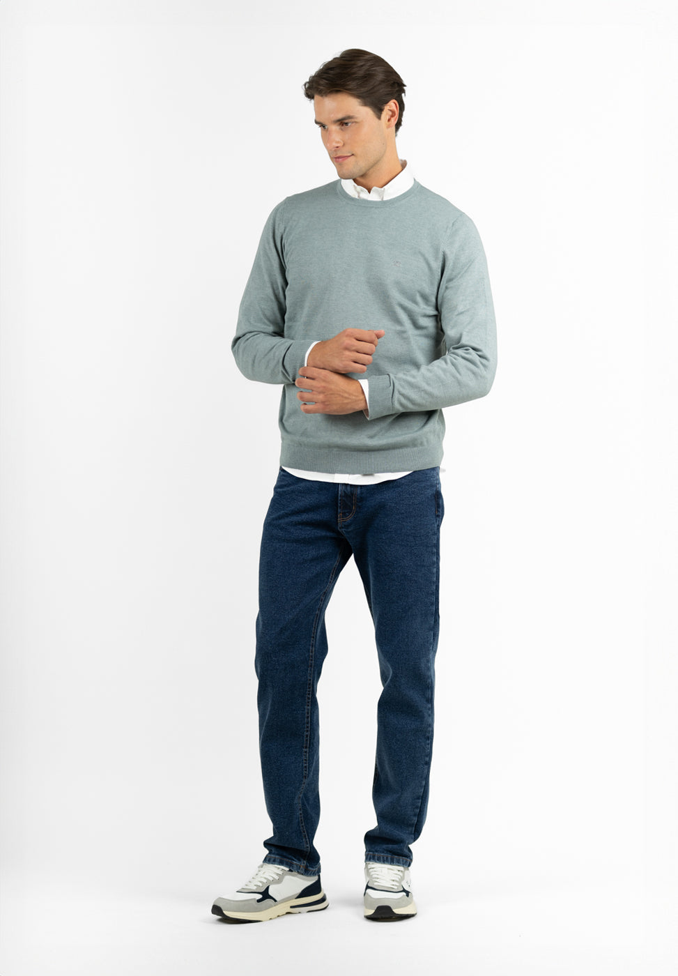 Crew Neck Jumper Sage