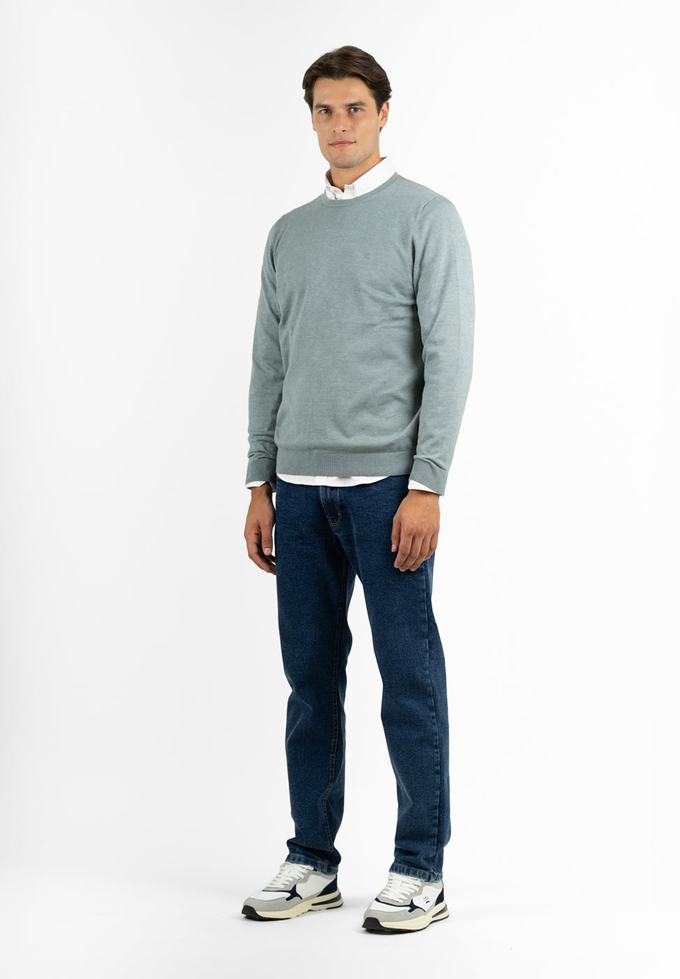 Crew Neck Jumper Sage