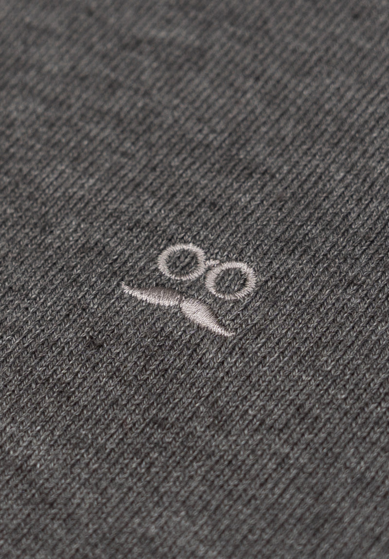 Jersey Cuello Caja Gris Oscuro