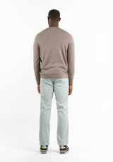 Brown Soft Boxy Neck Jumper