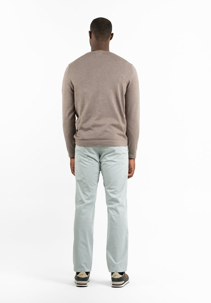 Jersey Cuello Caja Soft Marrón